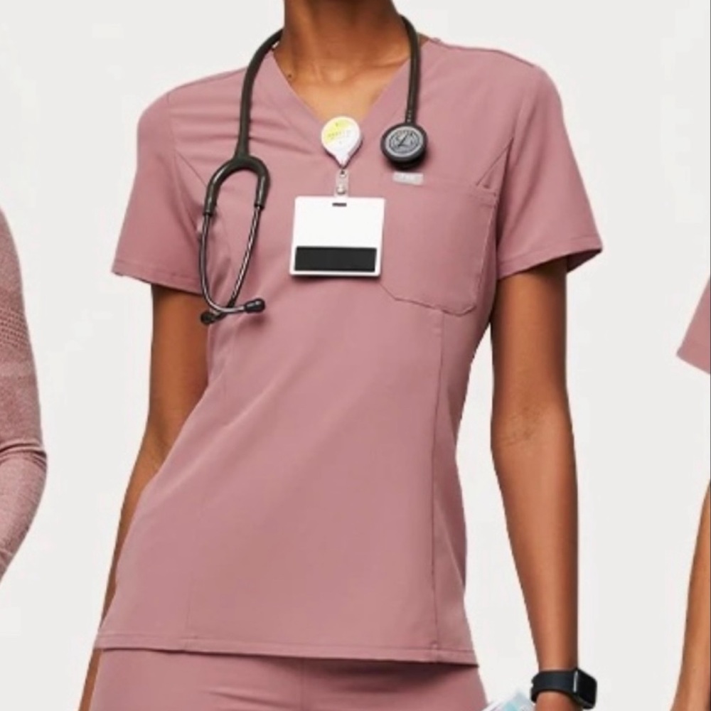 Mauve Catarina Scrub Top.